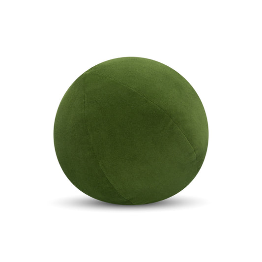 12" Round Elaine Smith Orb Pillow Lush Velvet Ivy