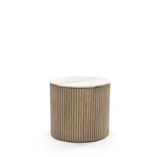 Hampton End Table Alabaster Top