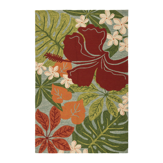 Jaipur Living Luau Floral Multicolor Blue Area Rug Coastal Lagoon COL20