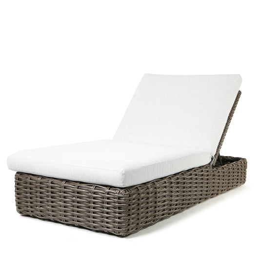 Mia Oversized Chaise Lounge Nurture Pebble Cushions Fog Weave