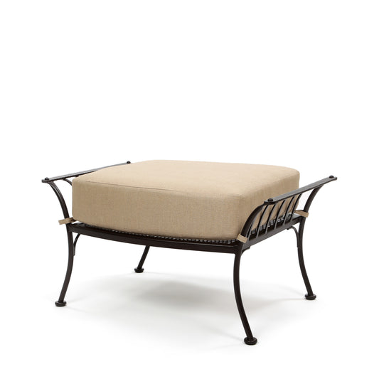 Monterra Ottoman Belgian Linen Sand