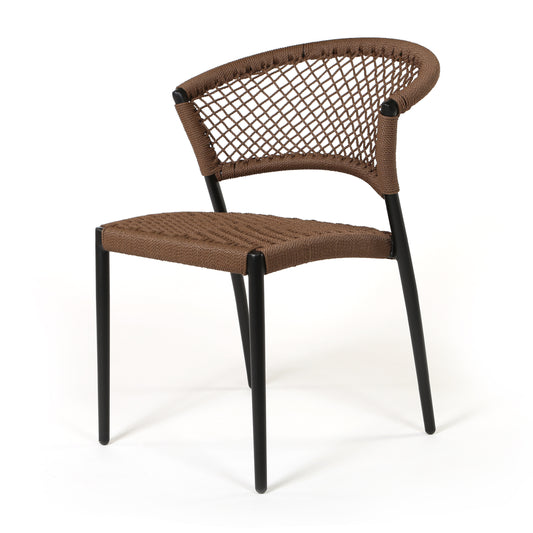 Ria Dining Side Chair Brown Rope
